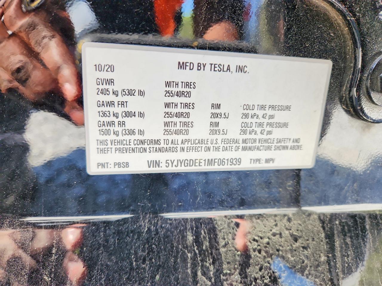 2021 TESLA MODEL Y photo 13
