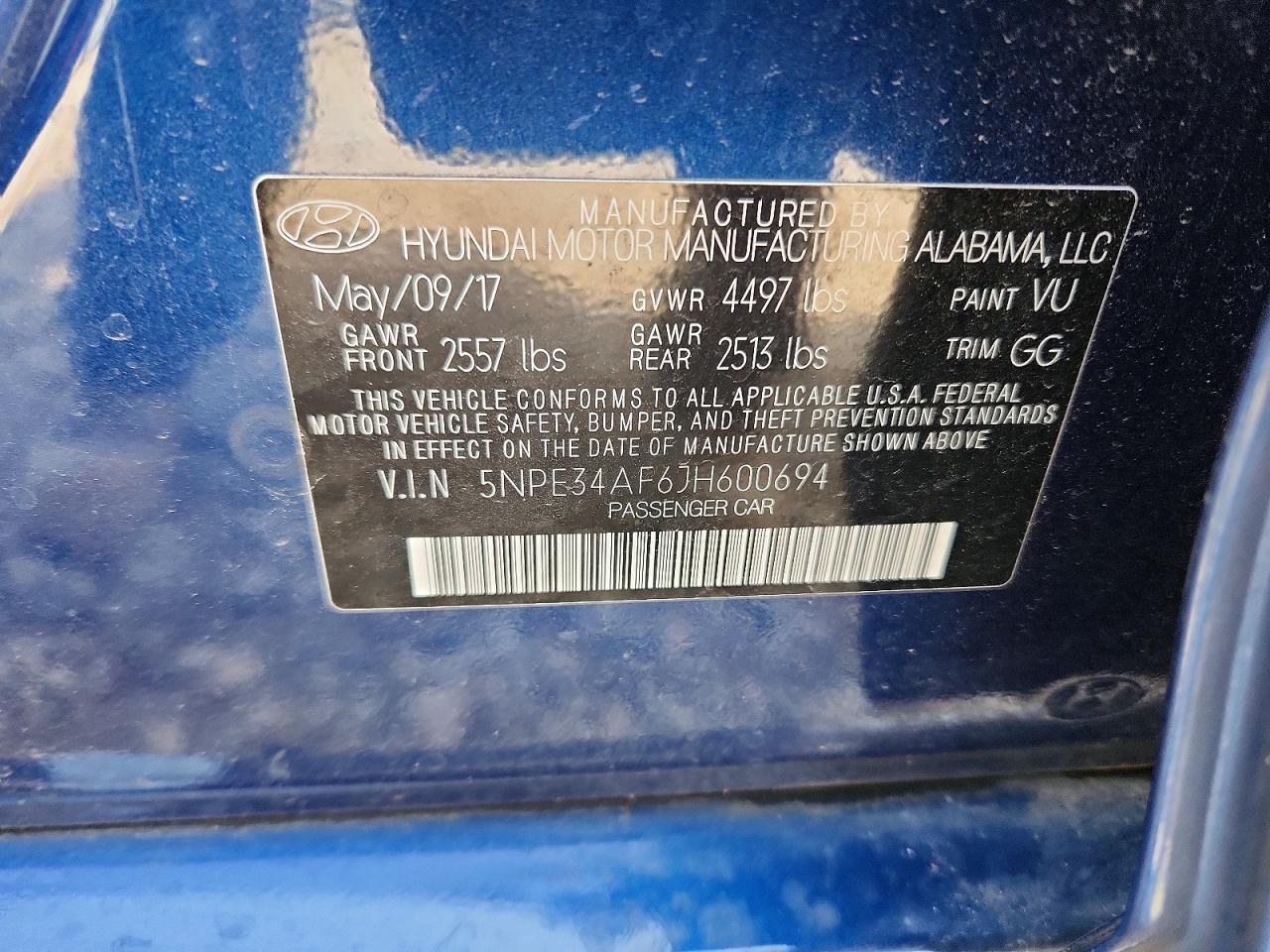 2018 HYUNDAI SONATA LIMITED photo 23