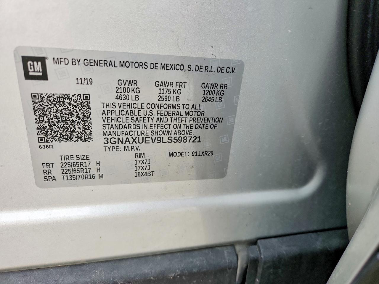 2020 CHEVROLET EQUINOX LT photo 27