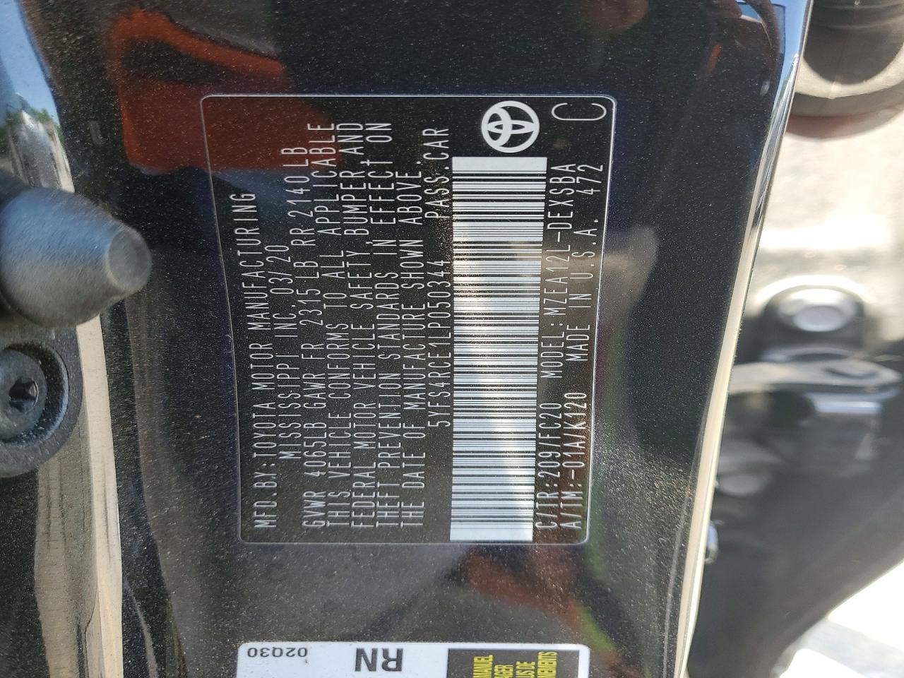 2020 TOYOTA COROLLA SE photo 23