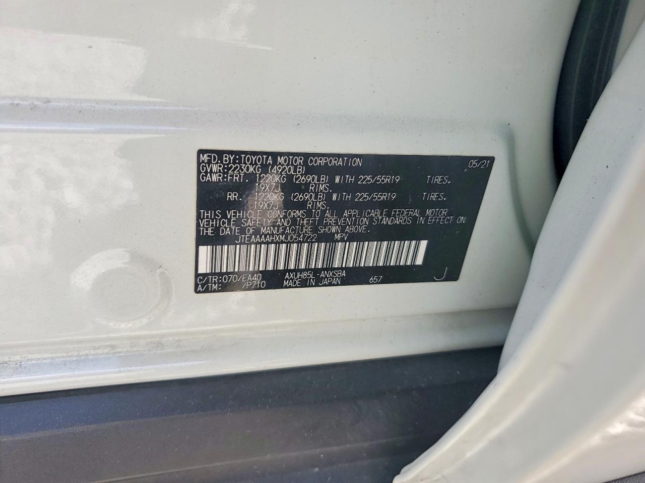 2021 TOYOTA VENZA LIMITED photo 14