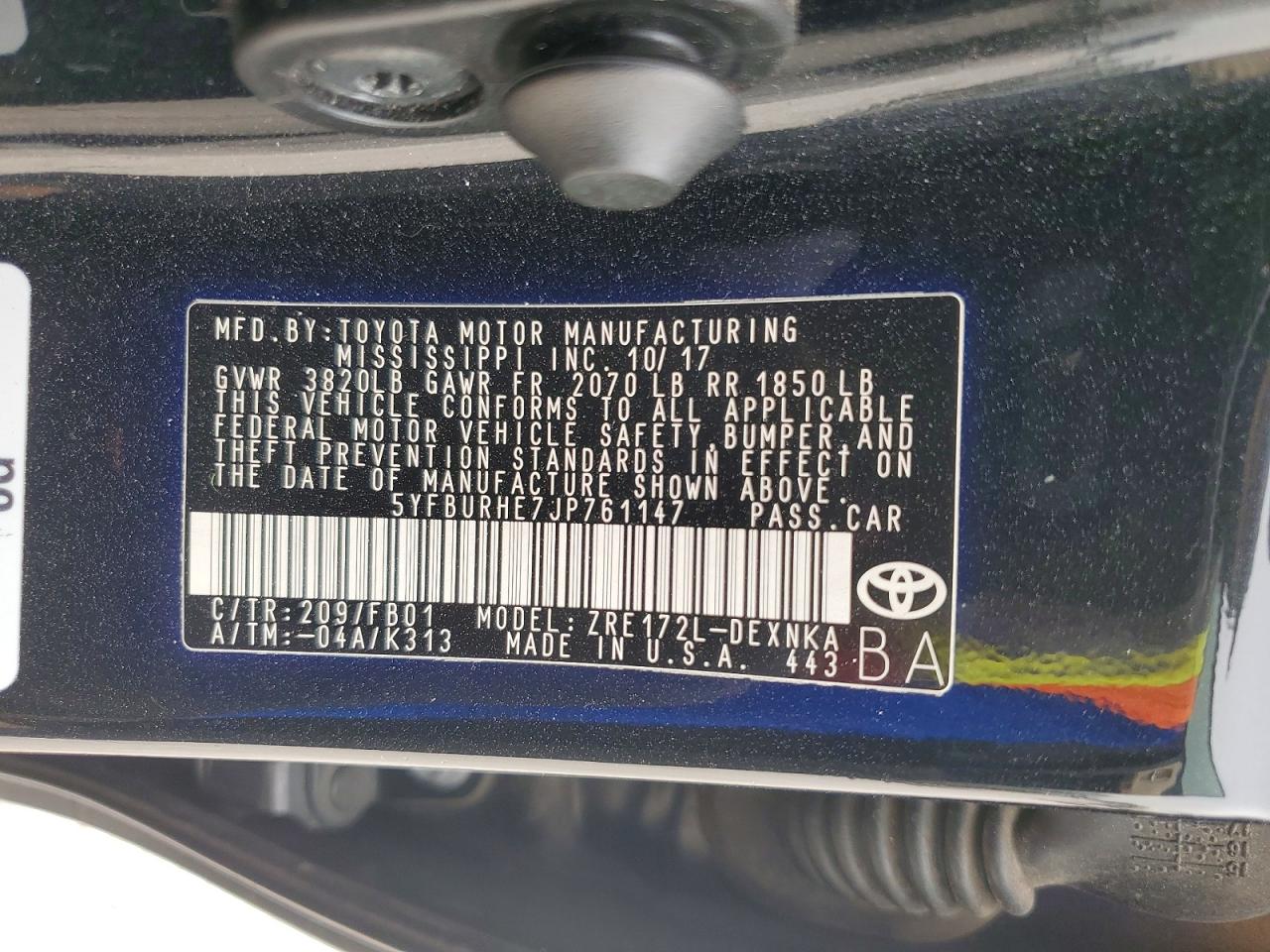 2018 TOYOTA COROLLA LE photo 25