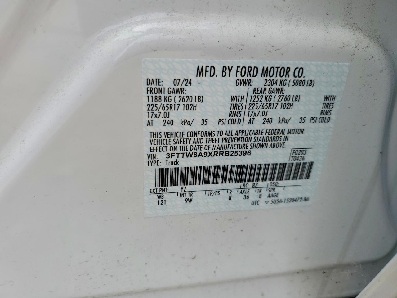 2024 FORD MAVERICK photo 34