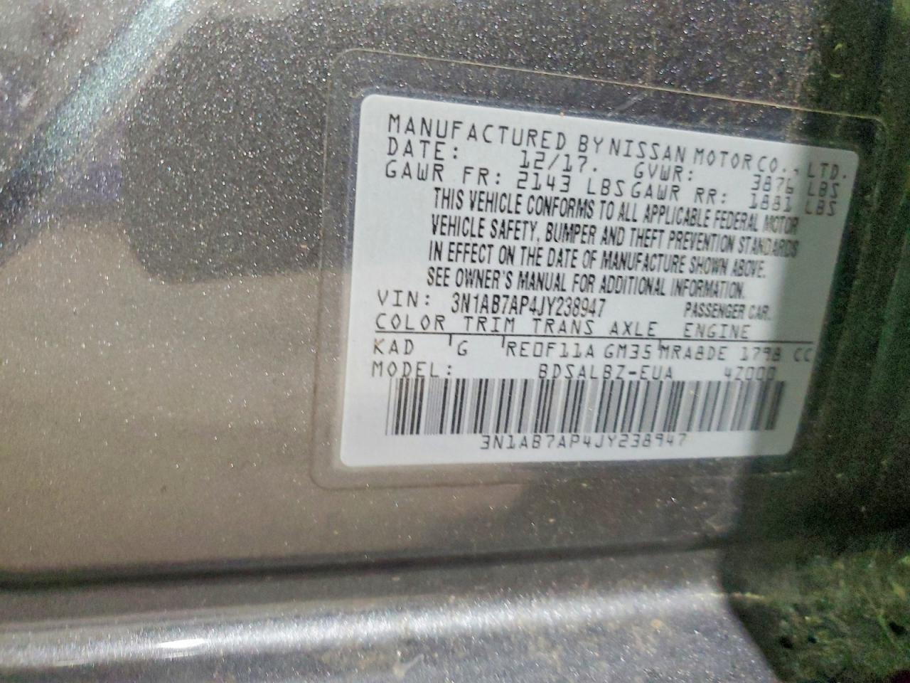 2018 NISSAN SENTRA S photo 23