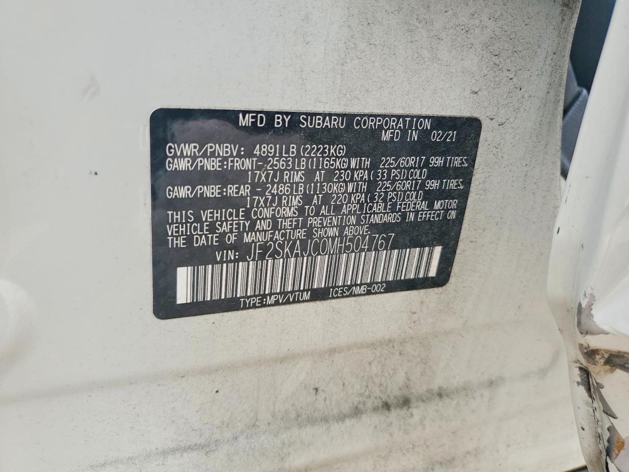 2021 SUBARU FORESTER photo 37