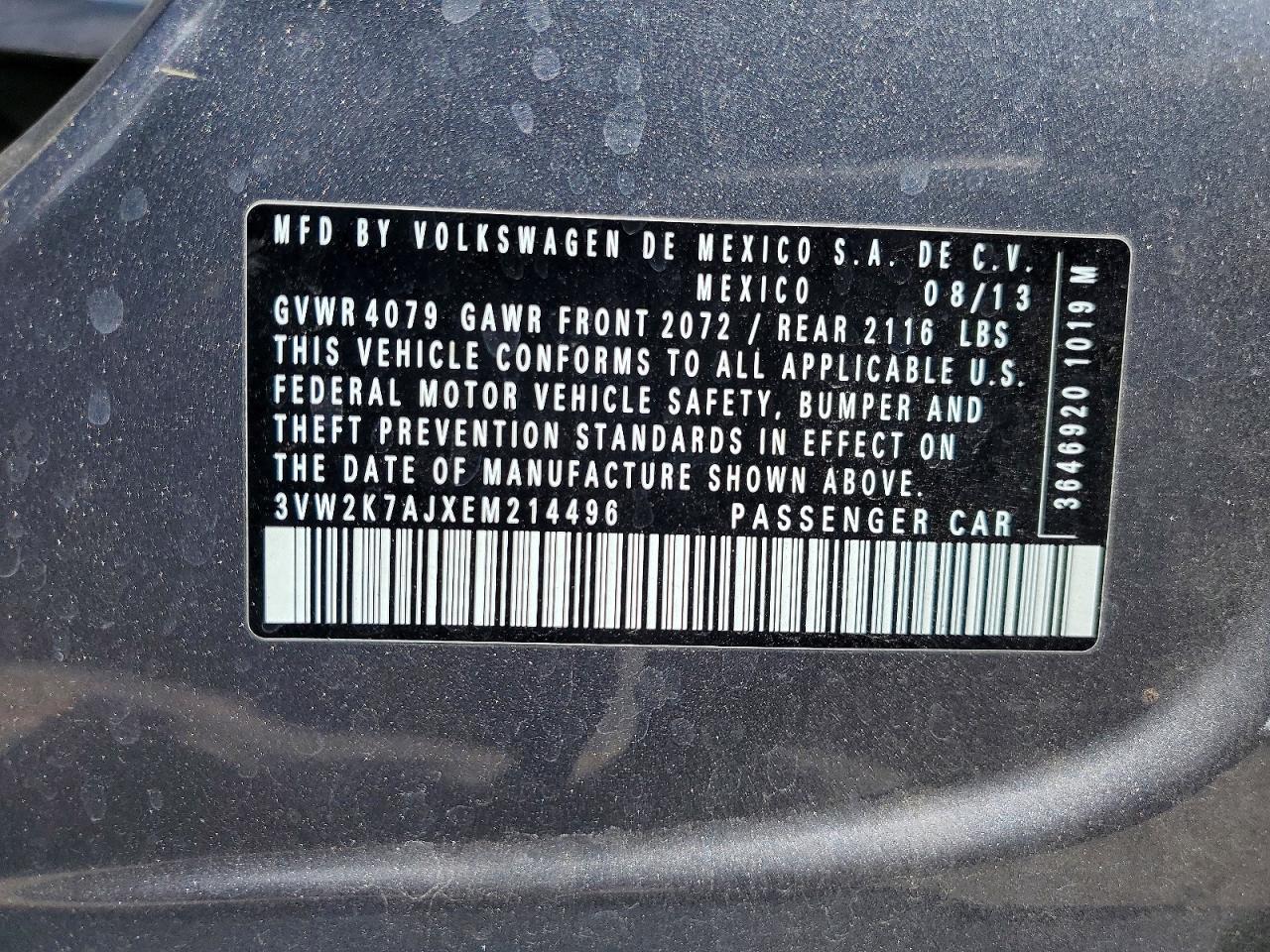 2014 VOLKSWAGEN JETTA BASE photo 34