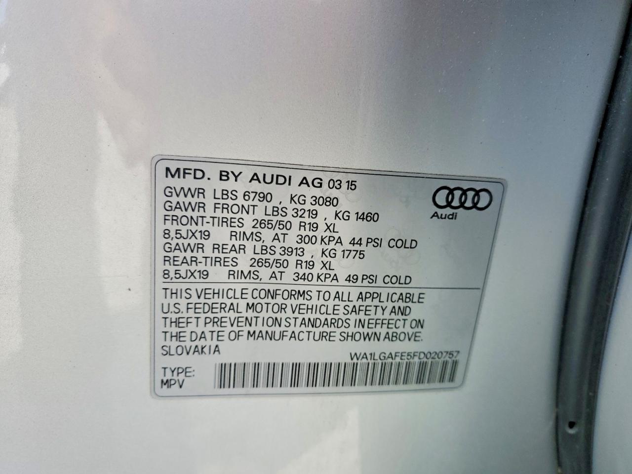 2015 AUDI Q7 PREMIUM PLUS photo 13