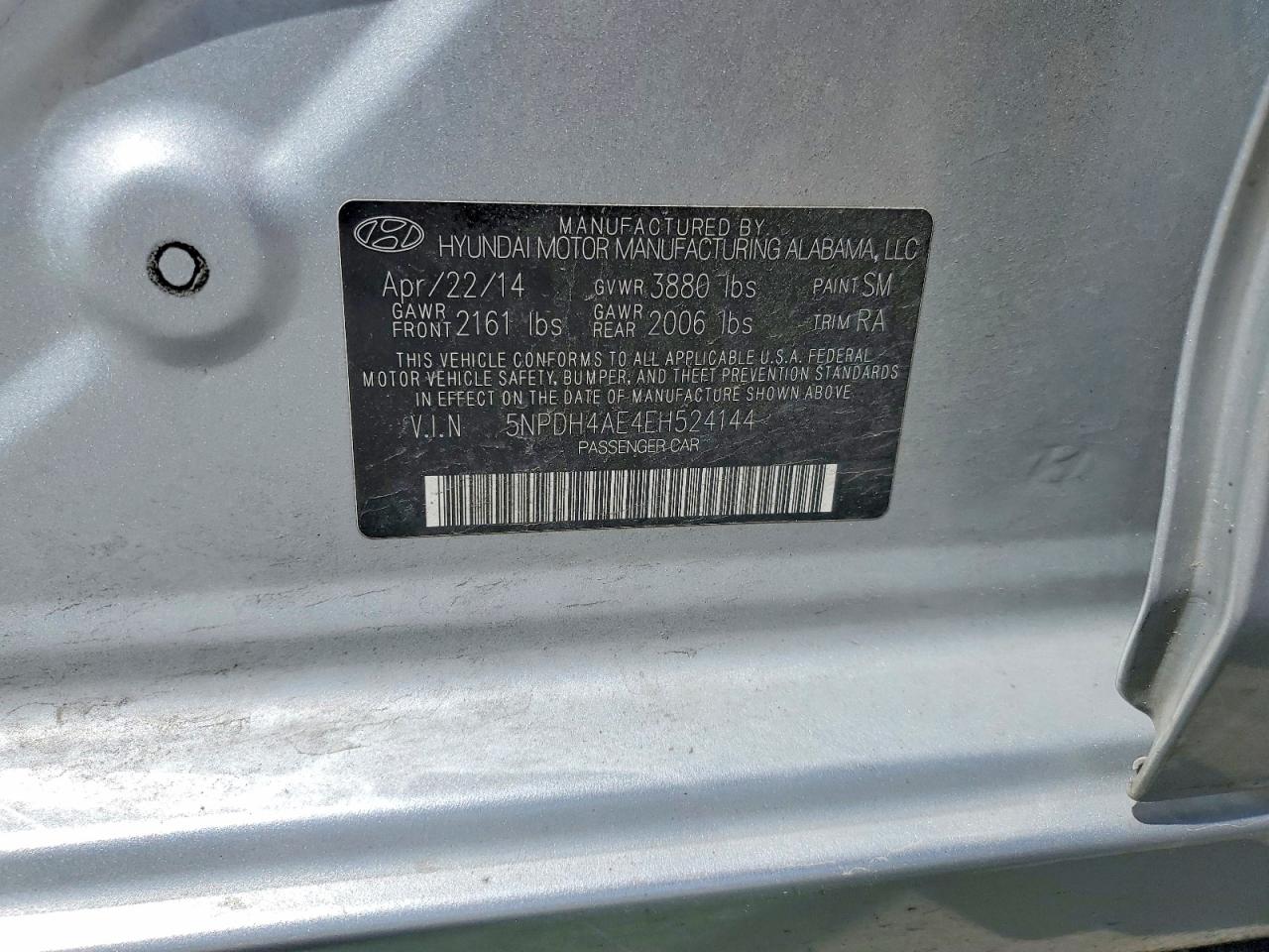 2014 HYUNDAI ELANTRA SE photo 37