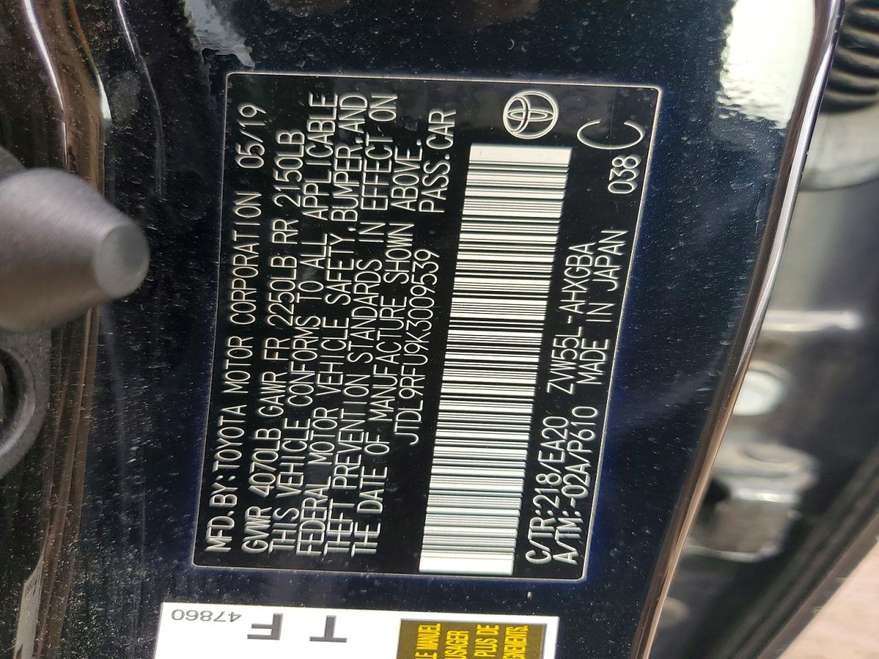 2019 TOYOTA PRIUS XLE AWD-E photo 34