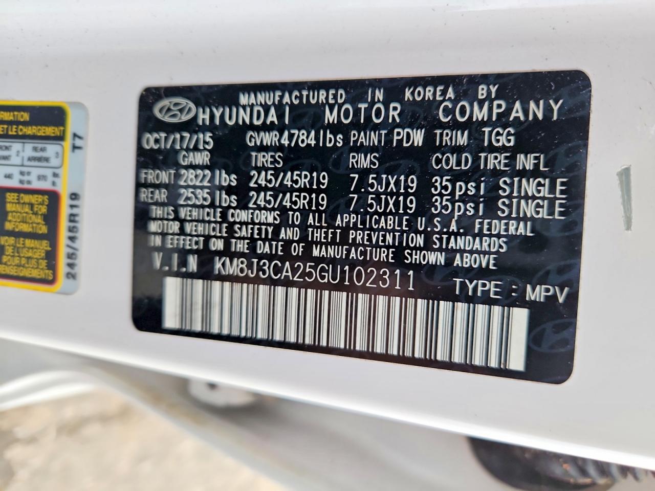 2016 HYUNDAI TUCSON SPORT photo 25