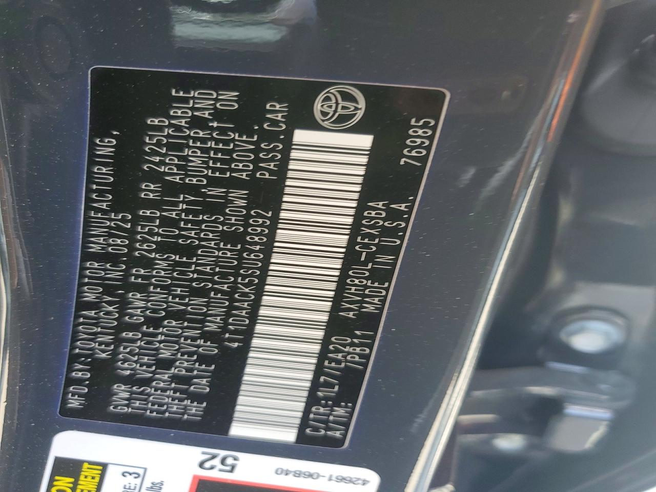 2025 TOYOTA CAMRY SE photo 25