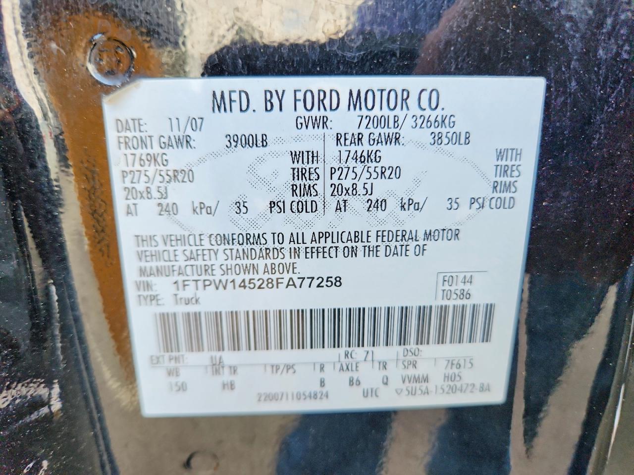 2008 FORD F150 SUPERCREW photo 34