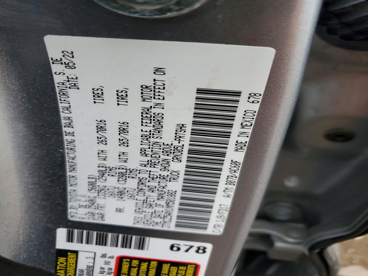 2022 TOYOTA TACOMA TRD OFF-ROAD photo 12