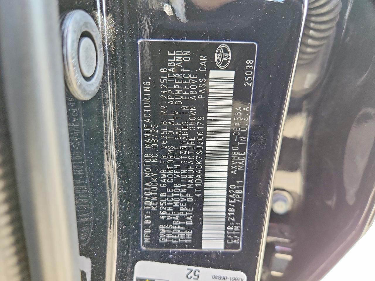2025 TOYOTA CAMRY SE photo 23