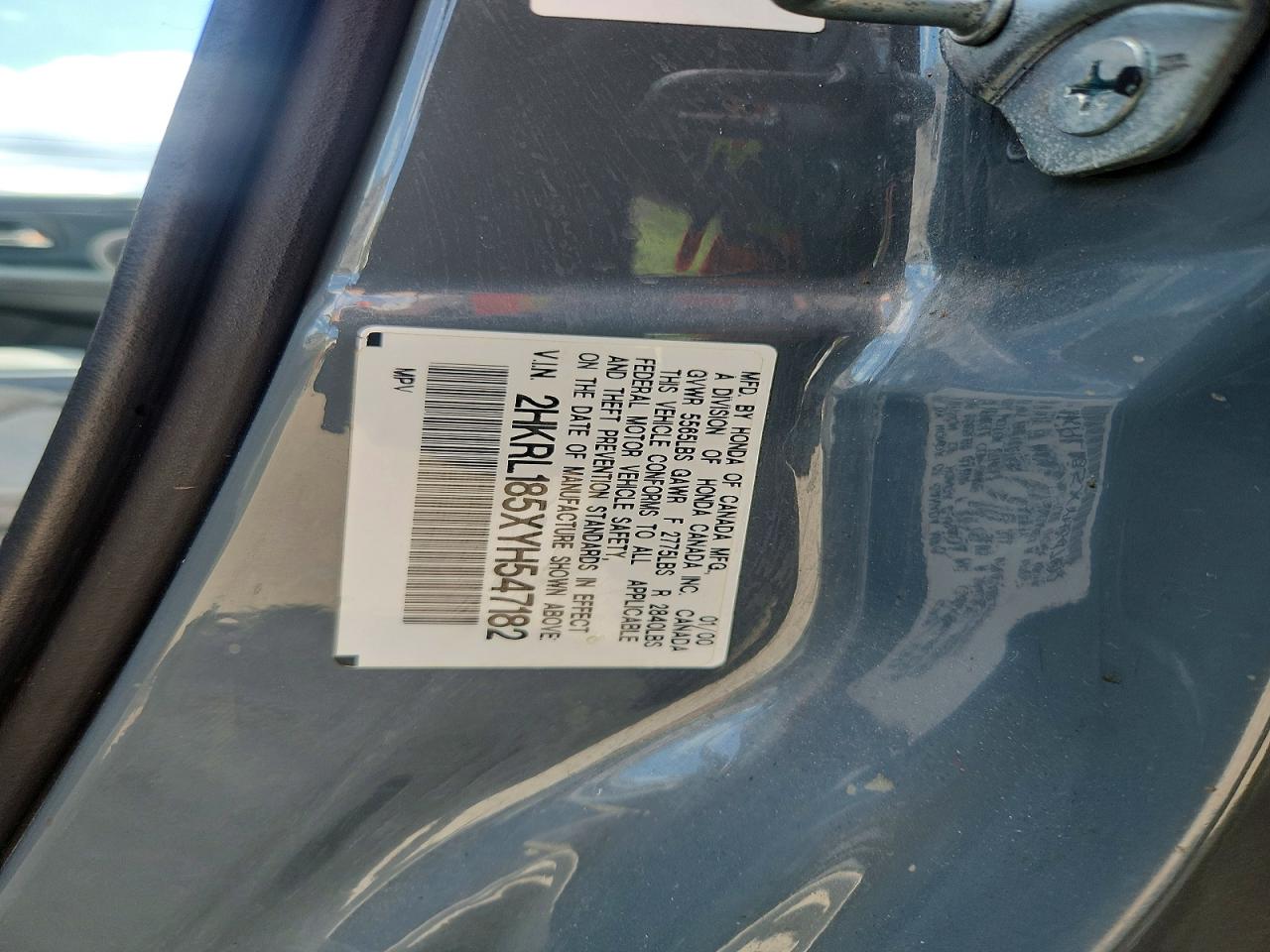 2000 HONDA ODYSSEY LX photo 37