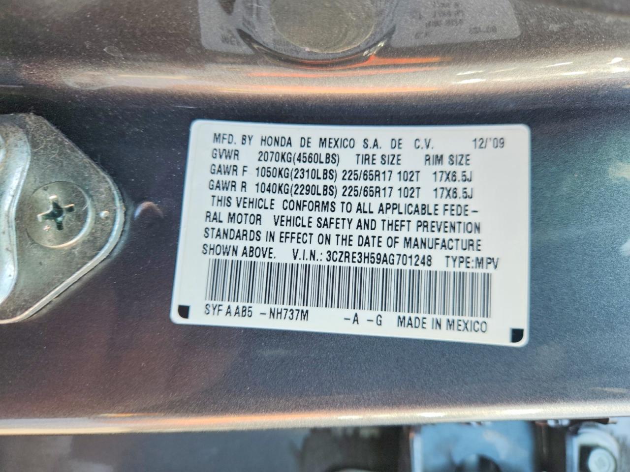 2010 HONDA CR-V EX photo 37