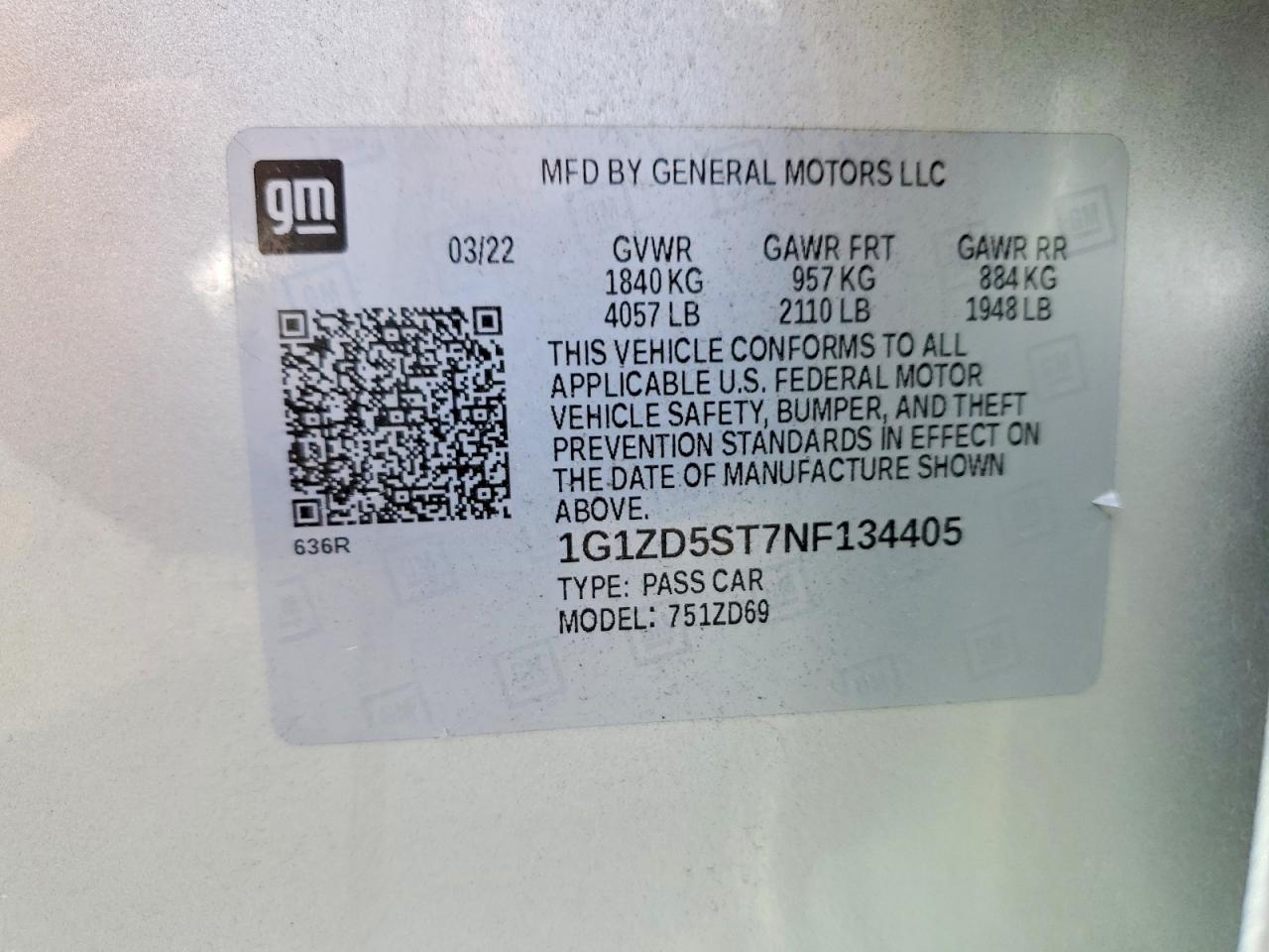 2022 CHEVROLET MALIBU LT photo 37
