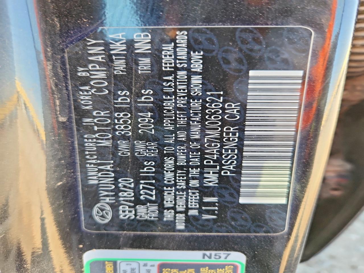 2021 HYUNDAI ELANTRA LIMITED photo 34