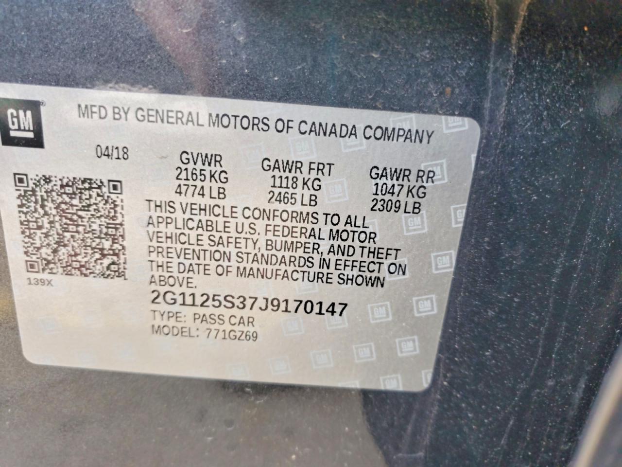 2018 CHEVROLET IMPALA PREMIER photo 23