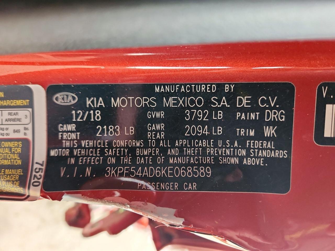 2019 KIA FORTE EX photo 25