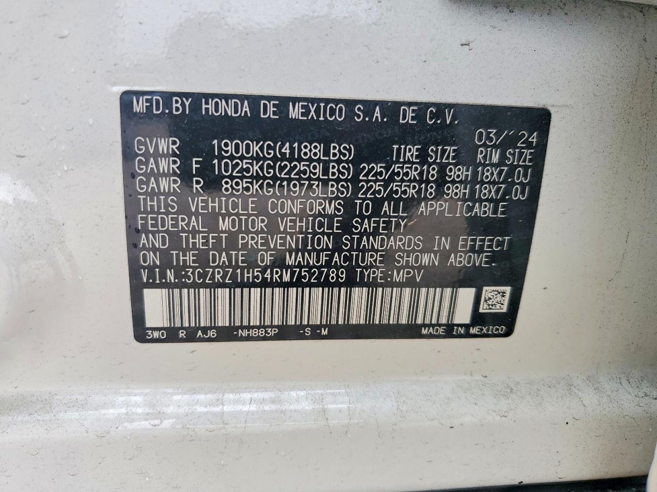 2024 HONDA HR-V SPORT photo 37