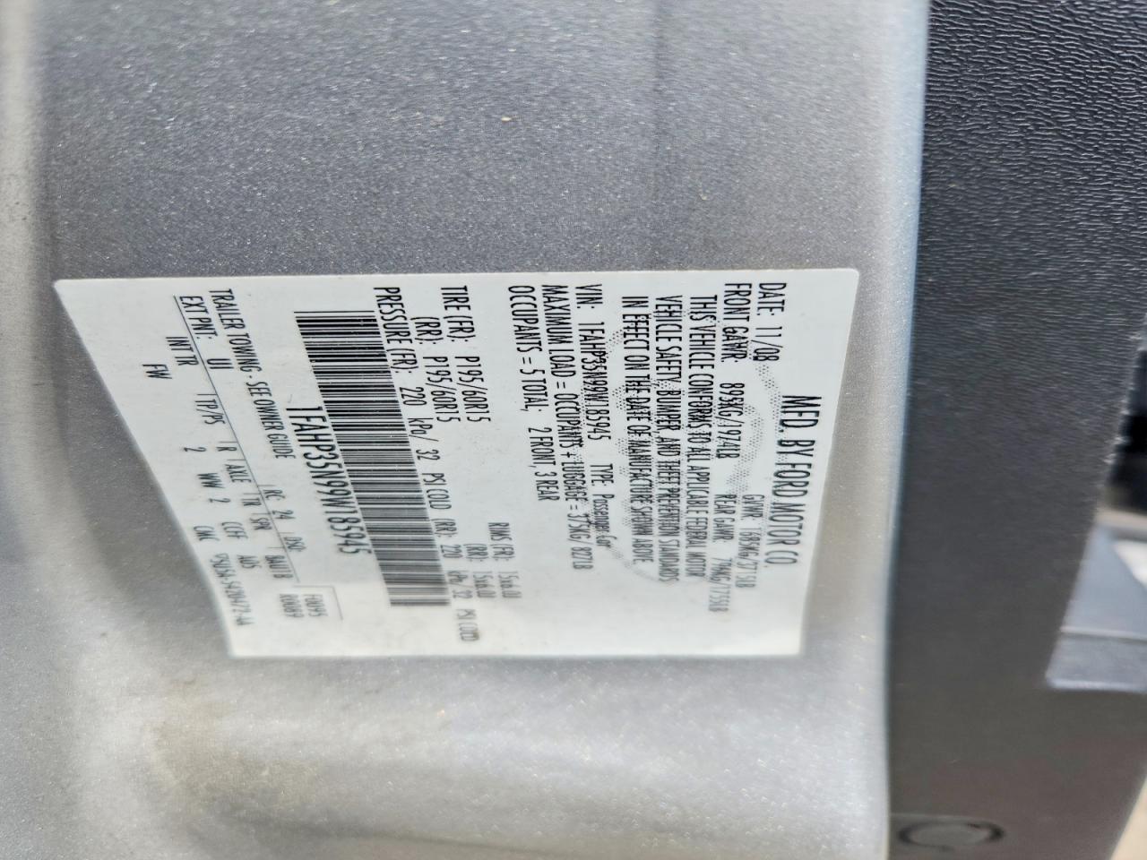 2009 FORD FOCUS SE photo 12