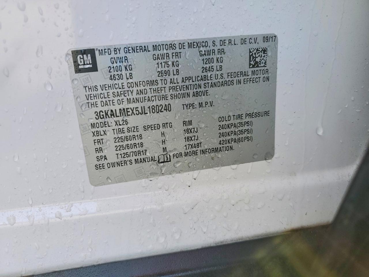 2018 GMC TERRAIN SLE photo 23