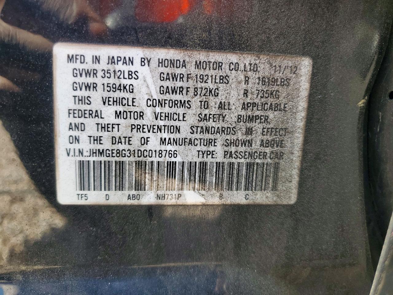 2013 HONDA FIT photo 23