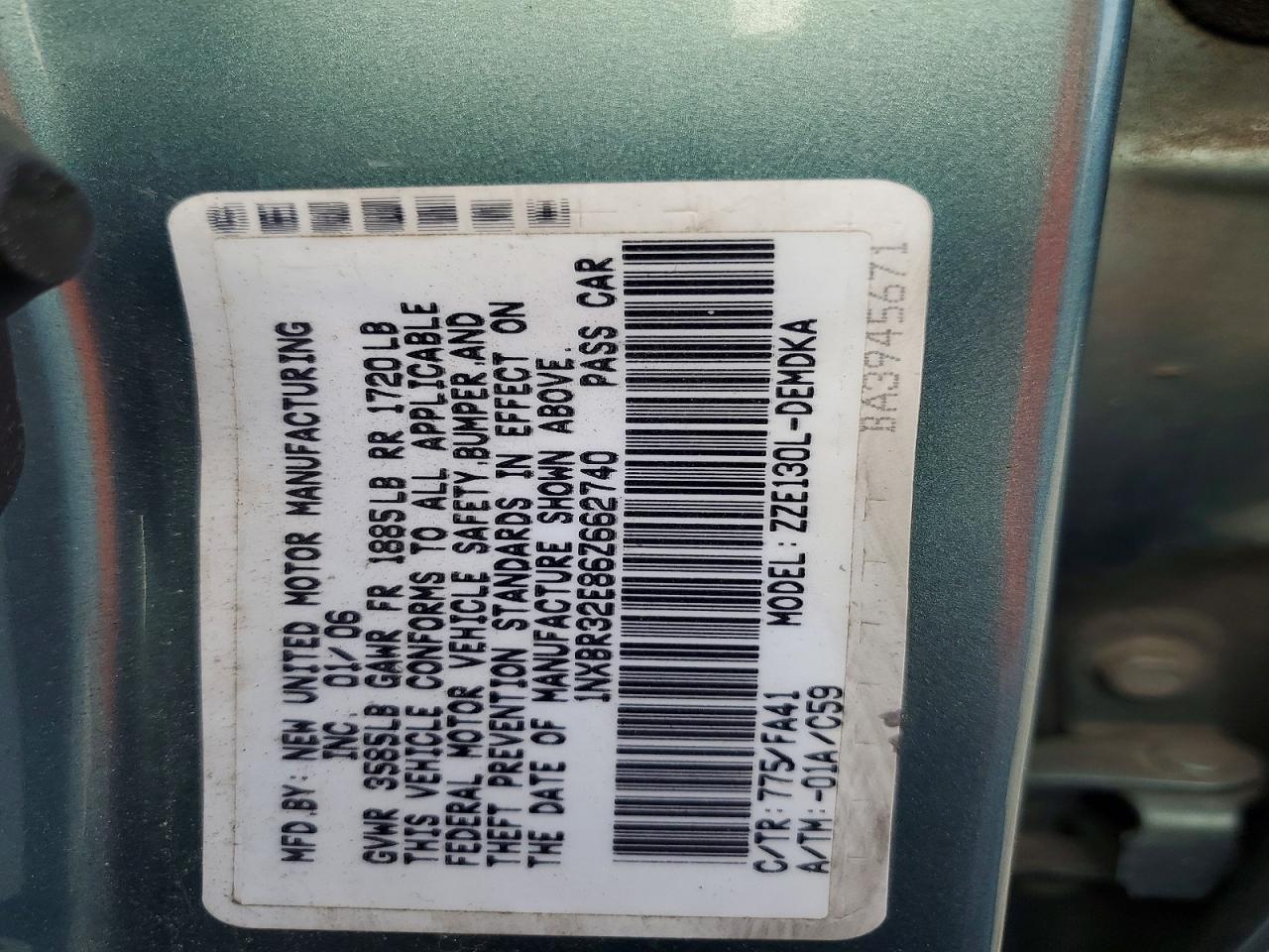 2006 TOYOTA COROLLA CE photo 25