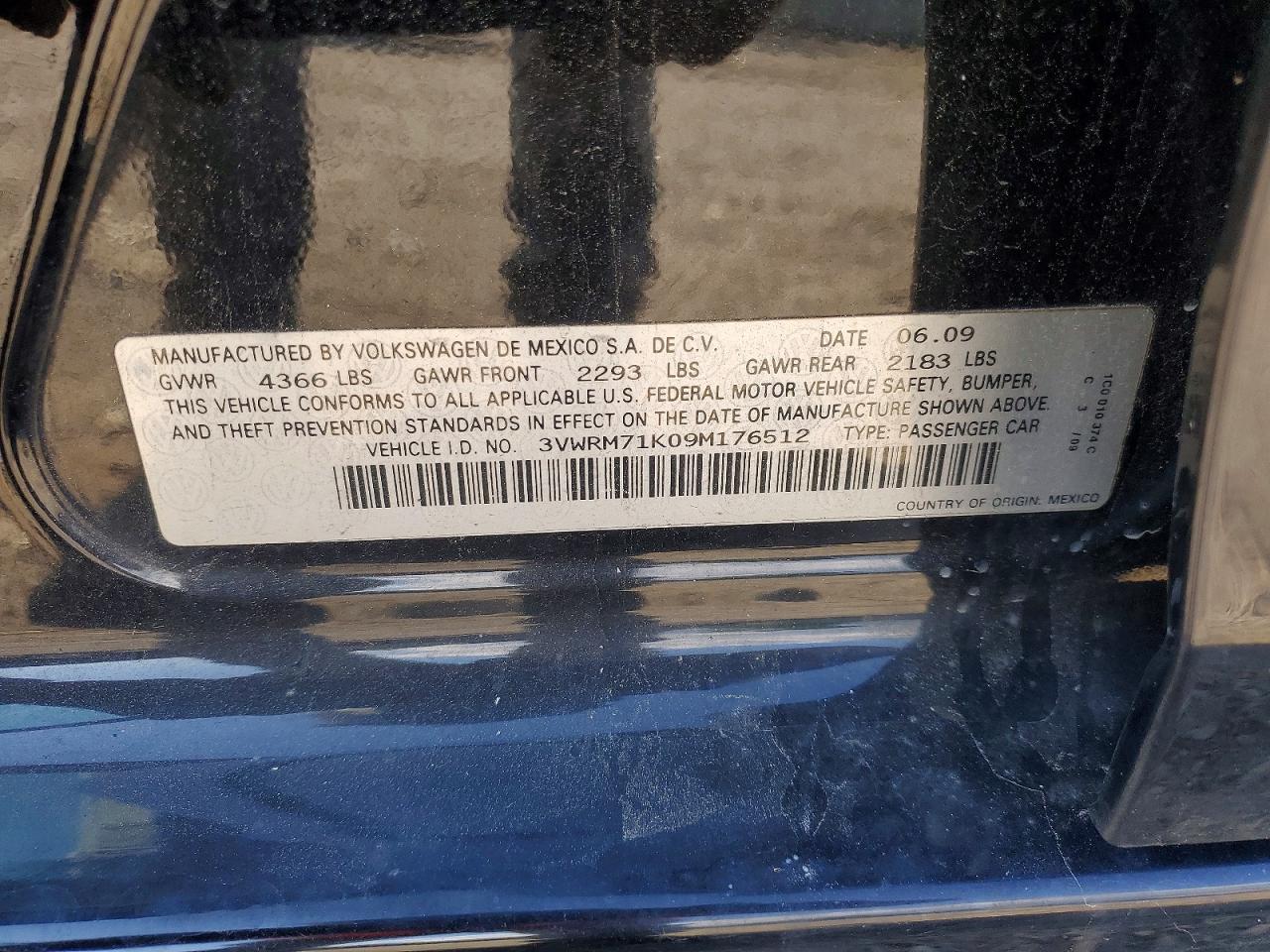 2009 VOLKSWAGEN JETTA SE photo 12