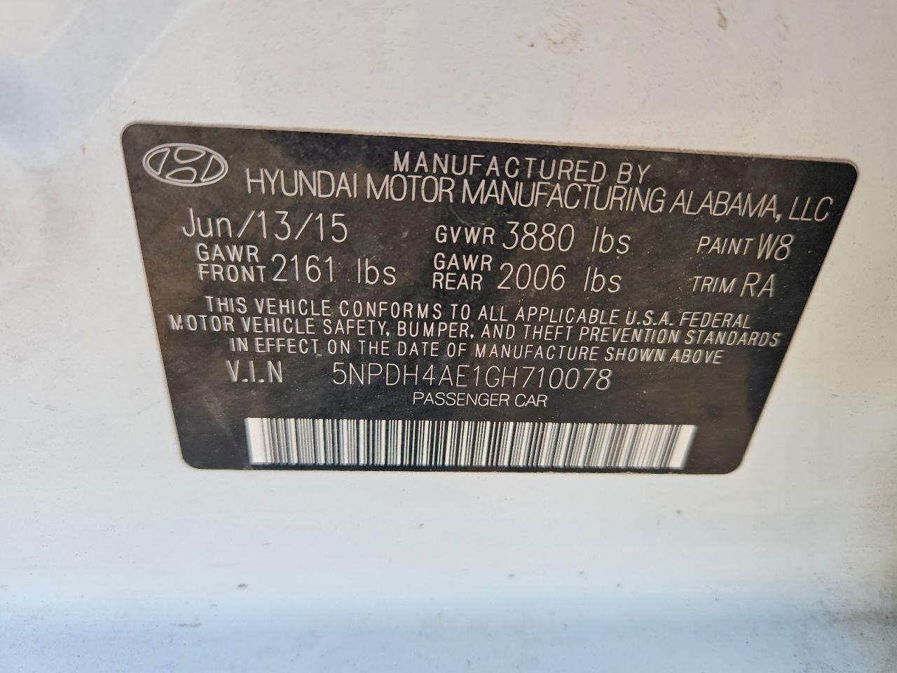 2016 HYUNDAI ELANTRA SE photo 23