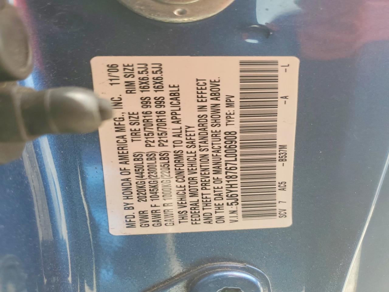 2007 HONDA ELEMENT EX photo 37