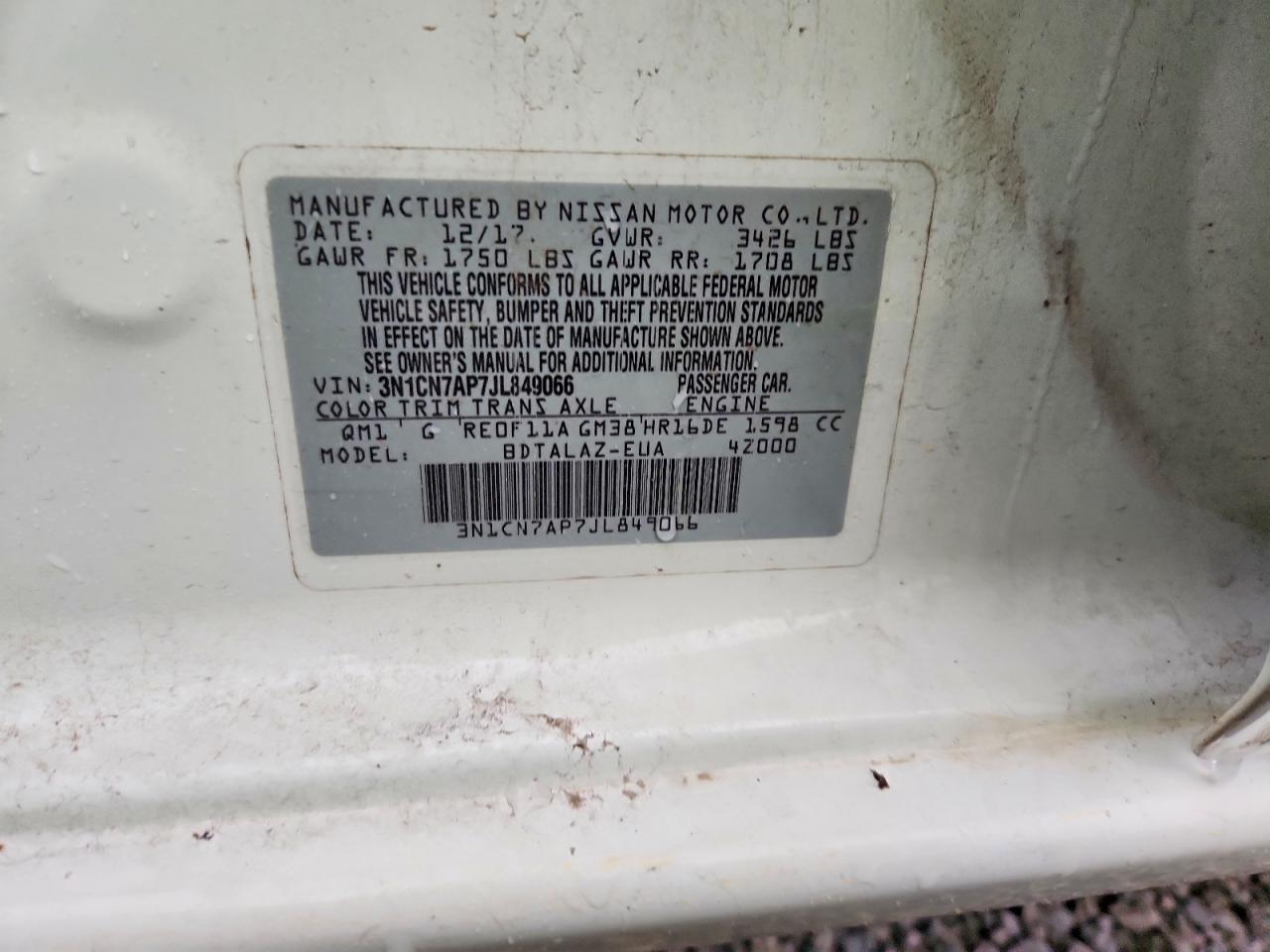 2018 NISSAN VERSA S PLUS photo 23