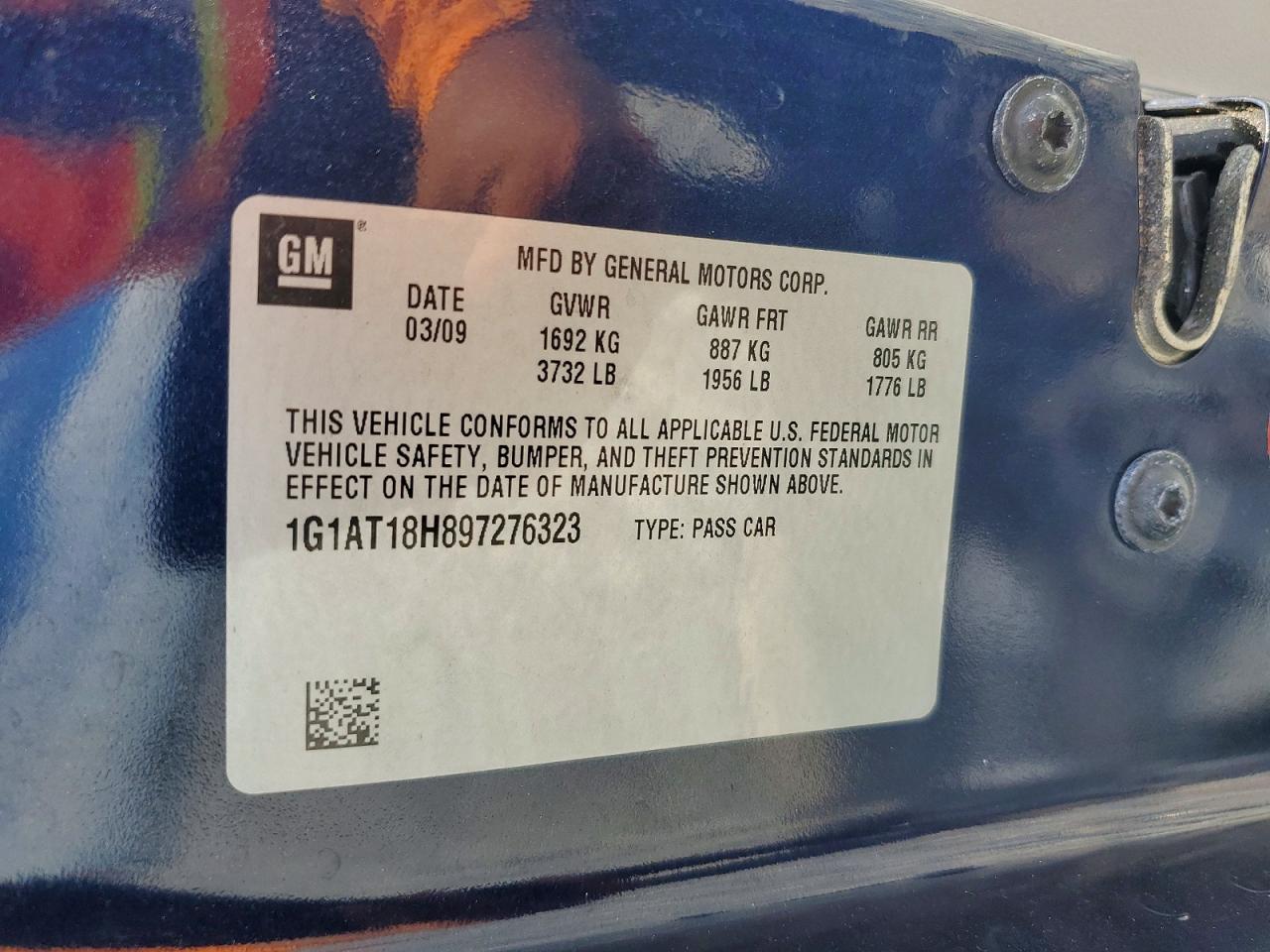 2009 CHEVROLET COBALT LT photo 23