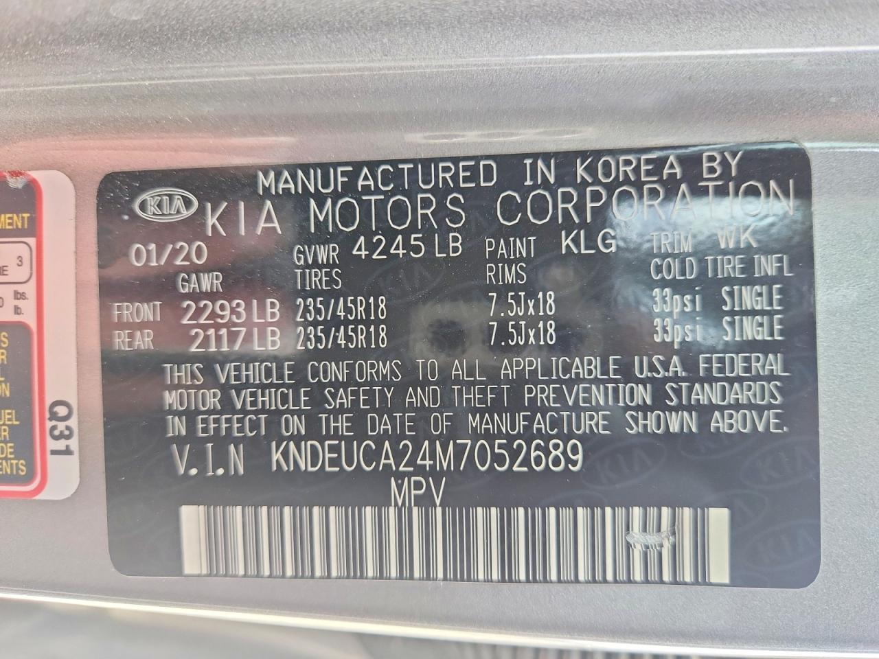 2021 KIA SELTOS S photo 25