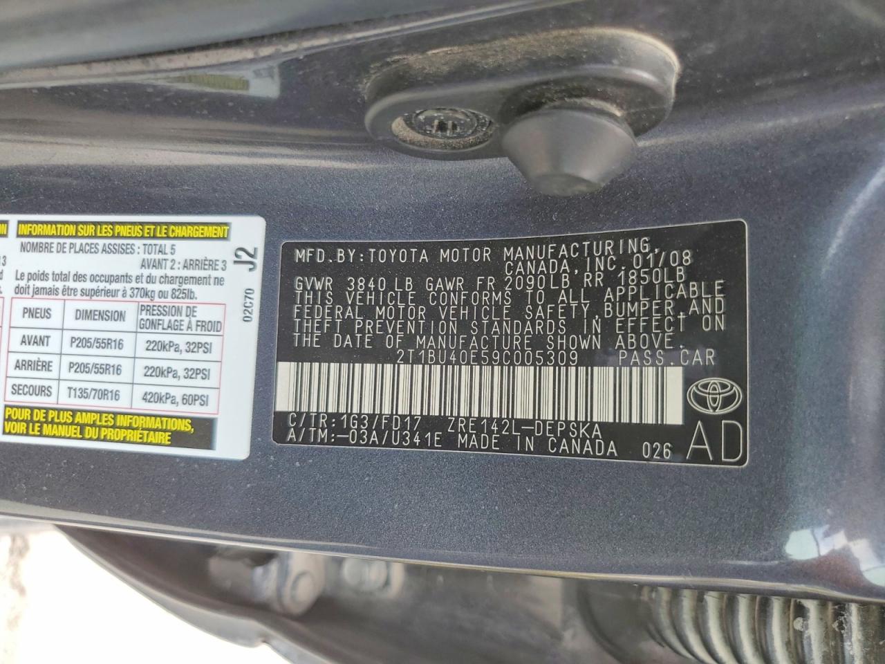 2009 TOYOTA COROLLA S photo 12