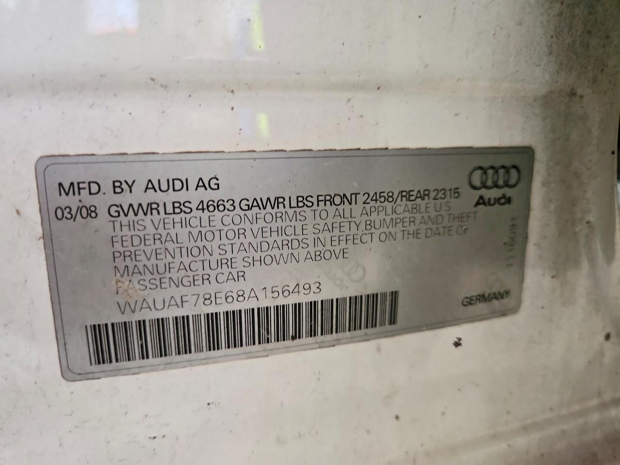2008 AUDI A4 2.0T photo 25