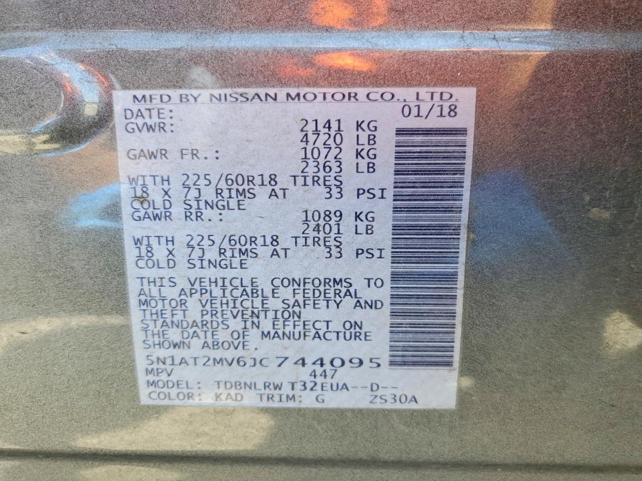2018 NISSAN ROGUE SL photo 23