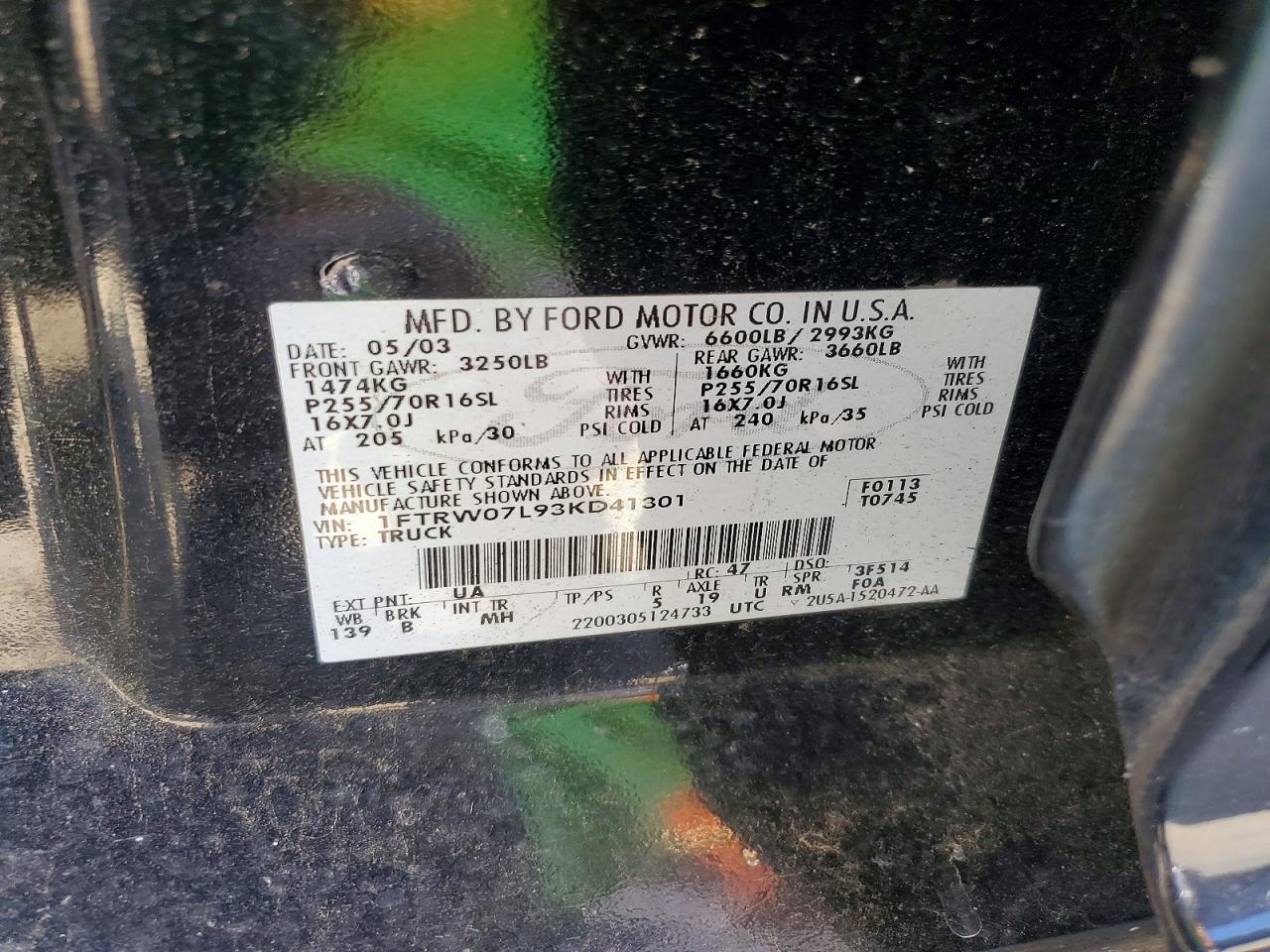 2003 FORD F150 SUPERCREW photo 23