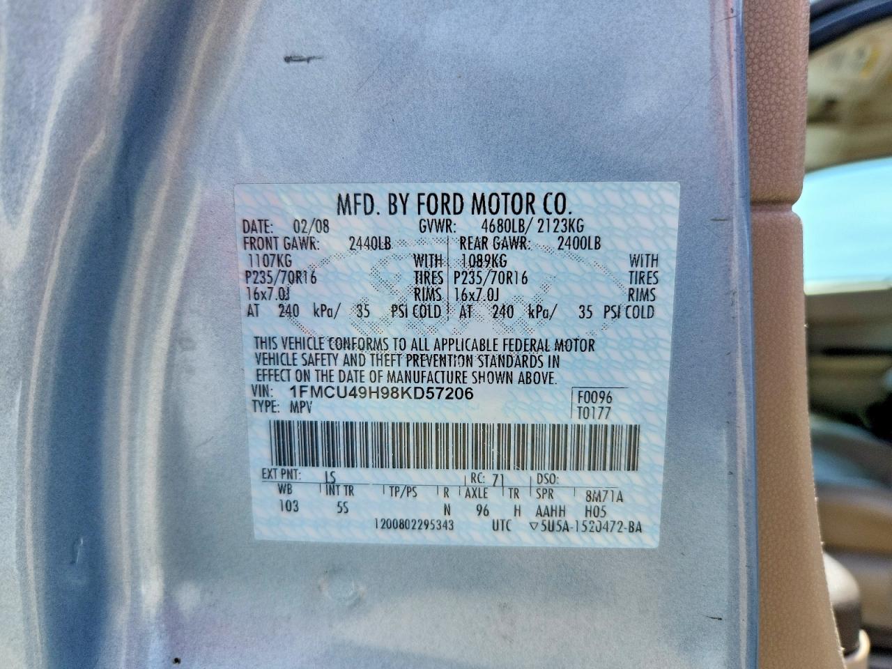 2008 FORD ESCAPE HEV photo 40