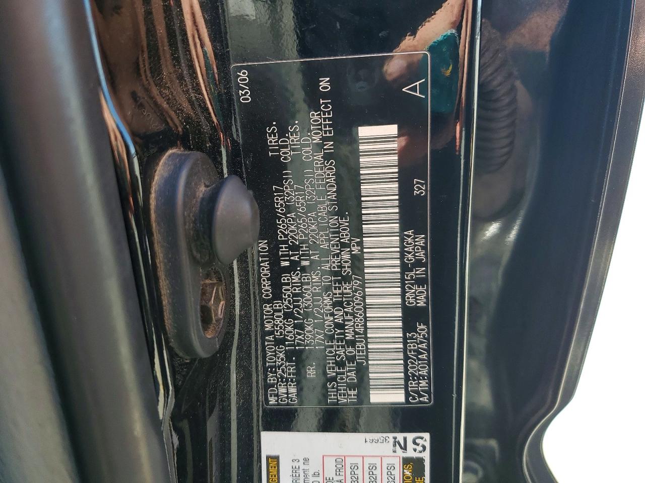 2006 TOYOTA 4RUNNER SPORT EDITION photo 25