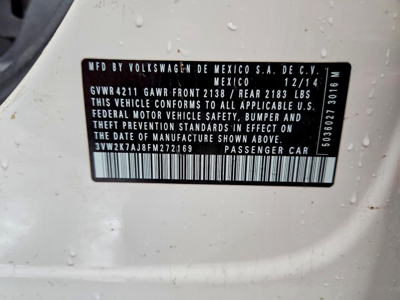 2015 VOLKSWAGEN JETTA BASE photo 23