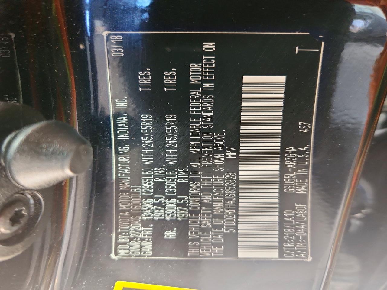 2018 TOYOTA HIGHLANDER LIMITED PLATINUM photo 37