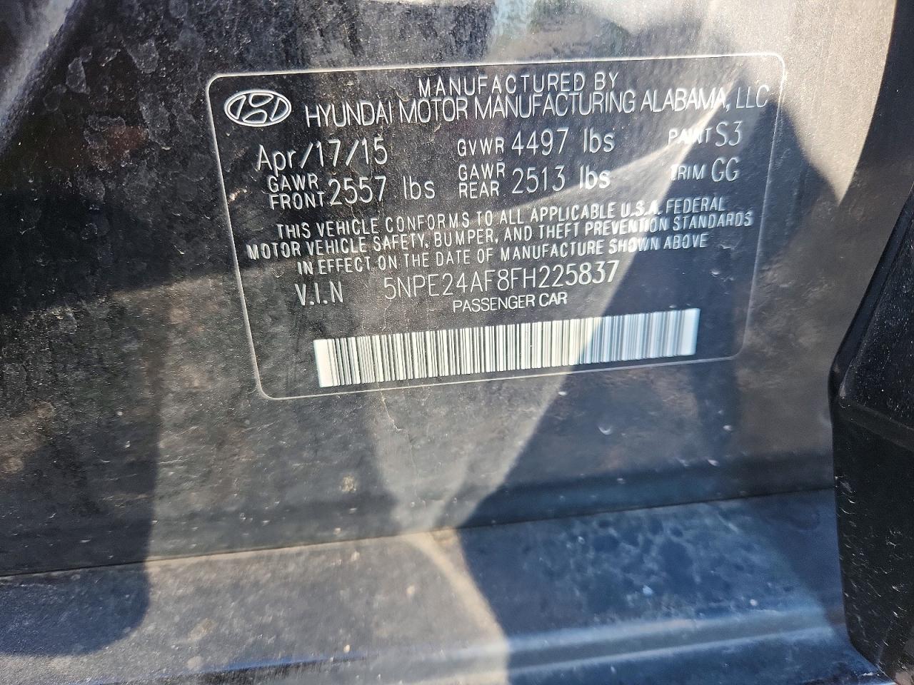 2015 HYUNDAI SONATA SE photo 23