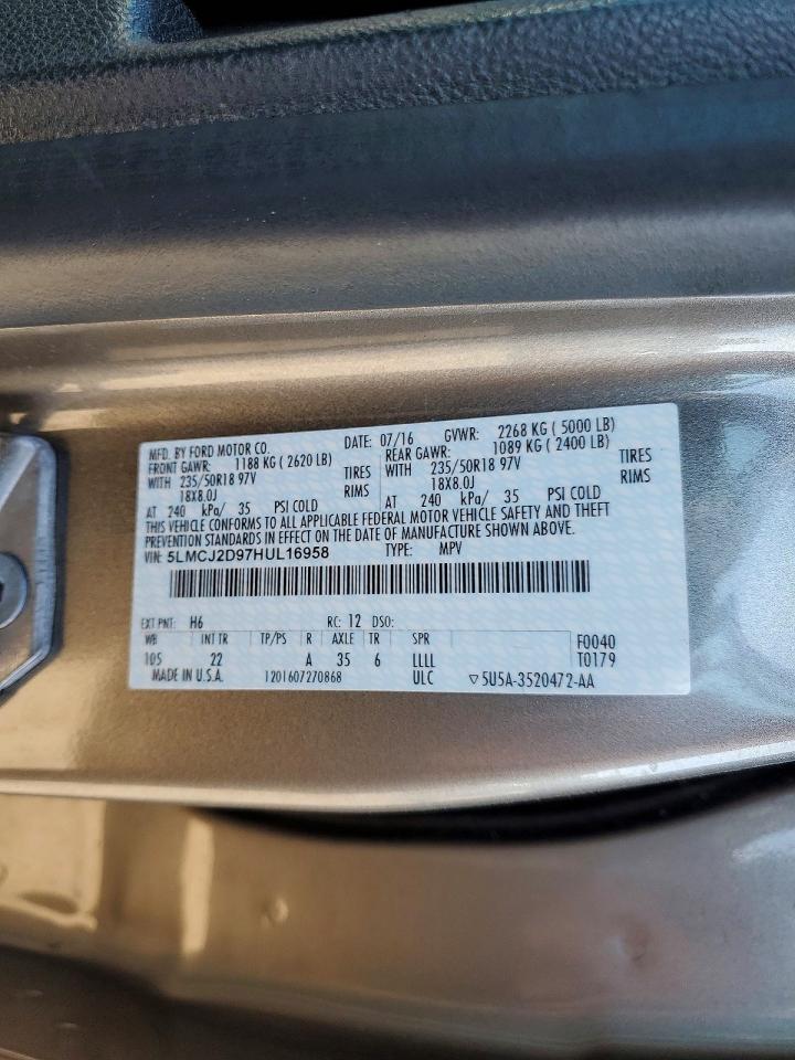 2017 LINCOLN MKC SELECT photo 25