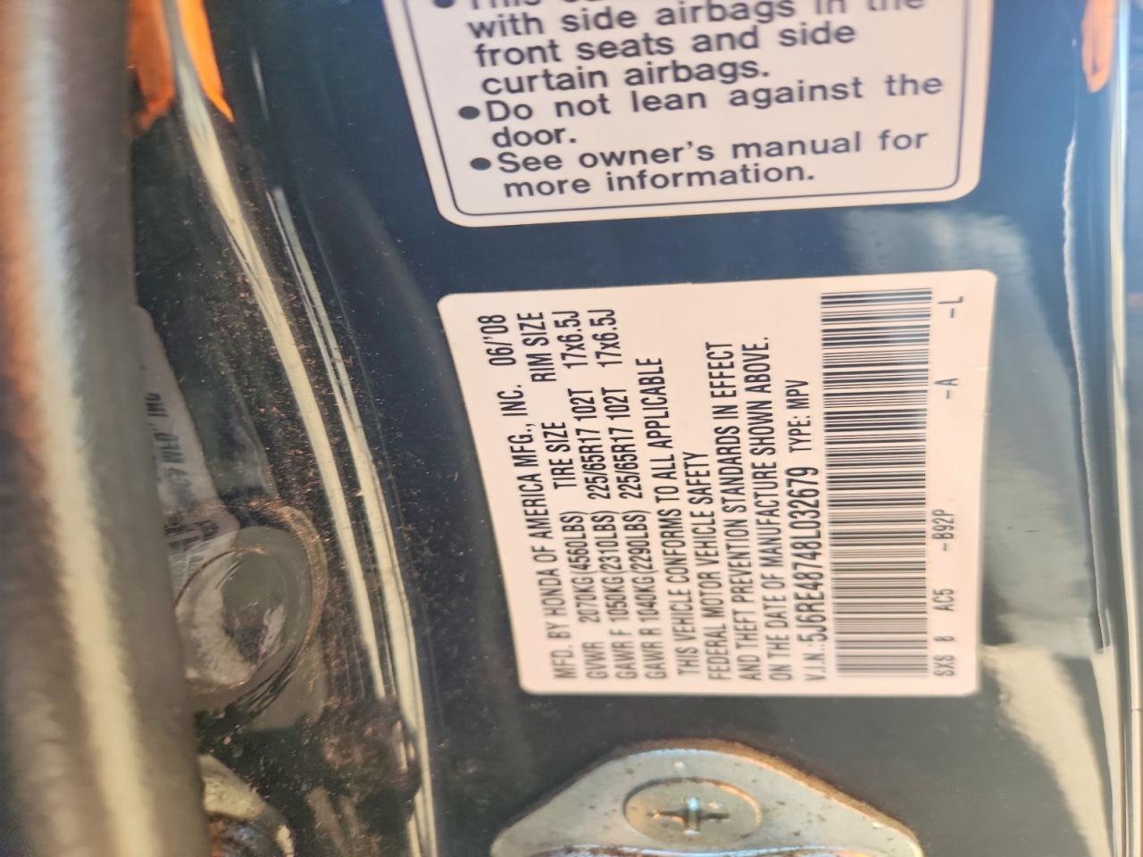 2008 HONDA CR-V photo 13