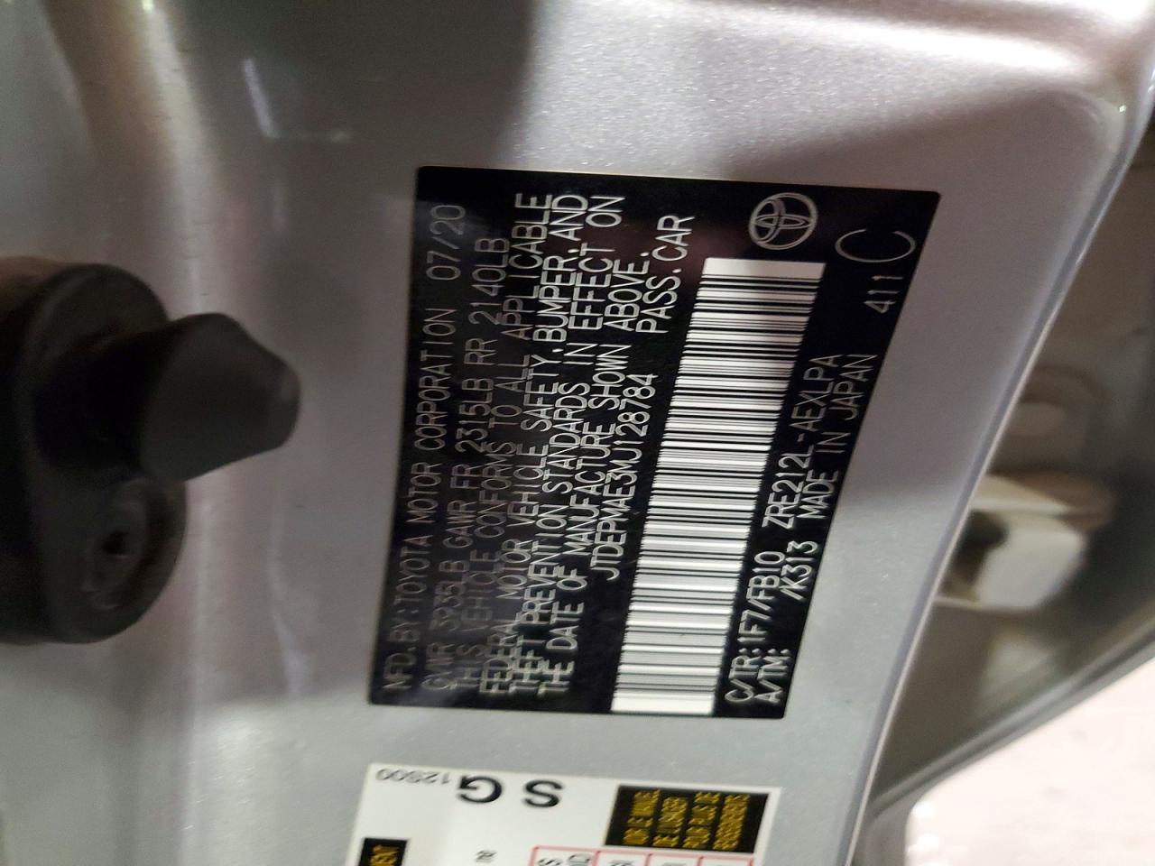 2021 TOYOTA COROLLA LE photo 23
