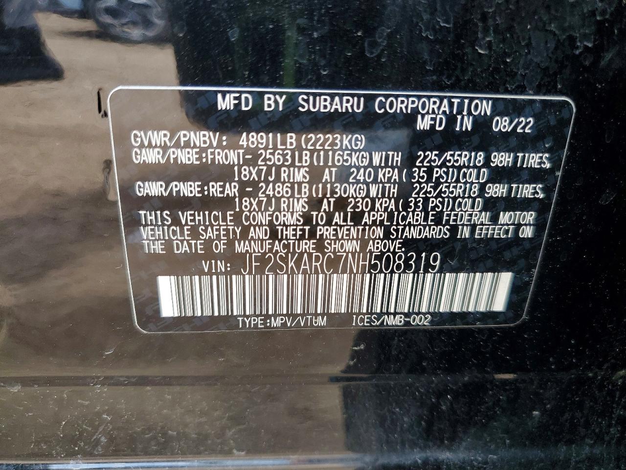 2022 SUBARU FORESTER TOURING photo 25