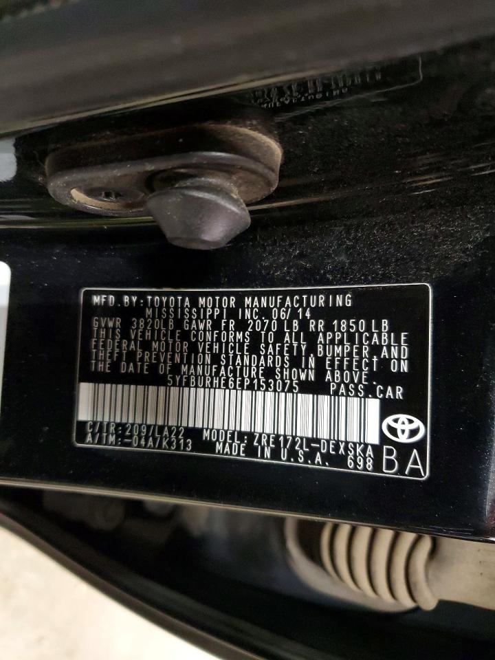 2014 TOYOTA COROLLA S PREMIUM photo 12