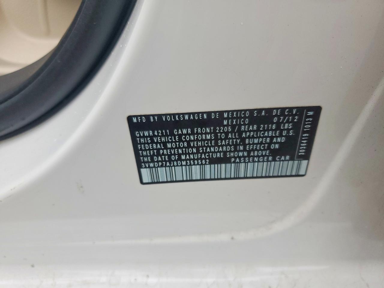 2013 VOLKSWAGEN JETTA SE photo 12